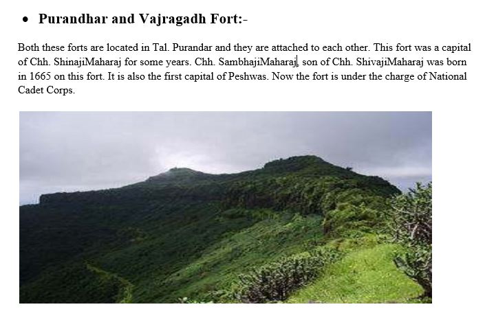 Purandhar and Vajragadh Fort